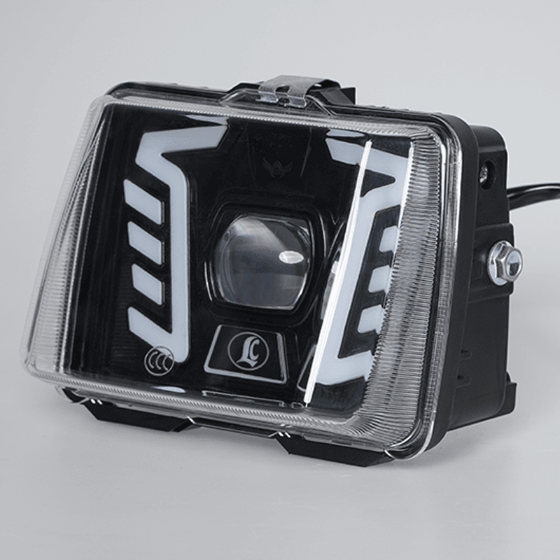 High‑brightness Wu Yang Series motorcycle LED square headlight, projector lens head lamp assembly