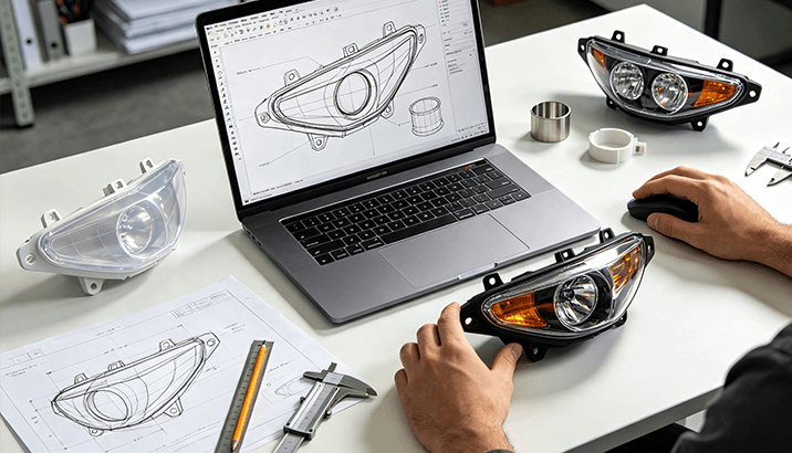 Custom mold design service for motorcycle spare parts, OEM & ODM support