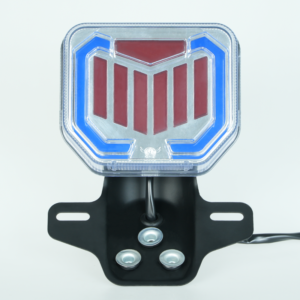 Front view CG125 CG150 motorcycle taillight, red graphic zone for custom logo, waterproof LED rear tail lamp with mounting bracket wholesale