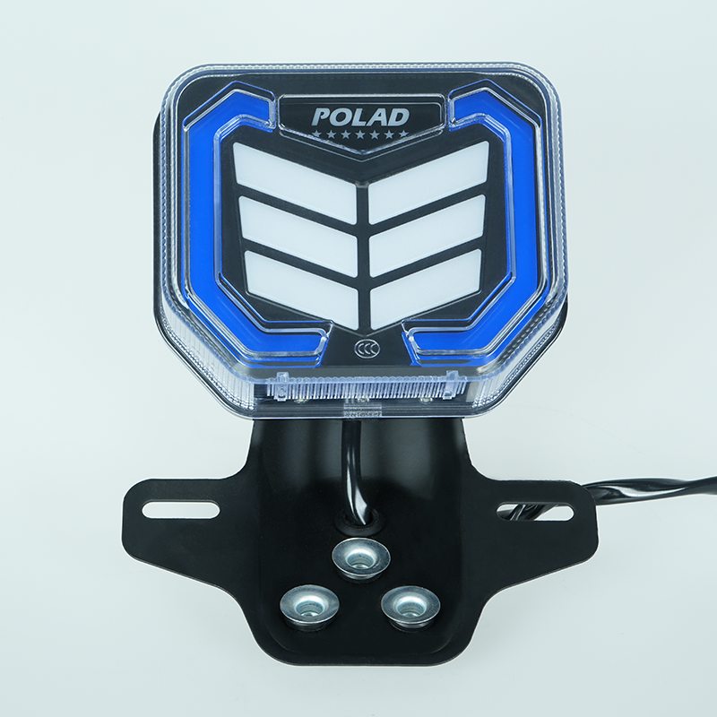 Front view CG125 CG150 motorcycle taillight, reserved black logo zone, waterproof LED rear tail lamp with mounting bracket wholesale