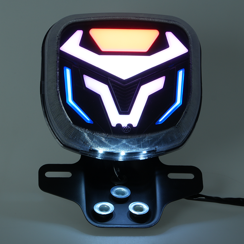 Customizable LED tail lamp for CG125 CG150 motorcycle, high brightness stop taillight assembly