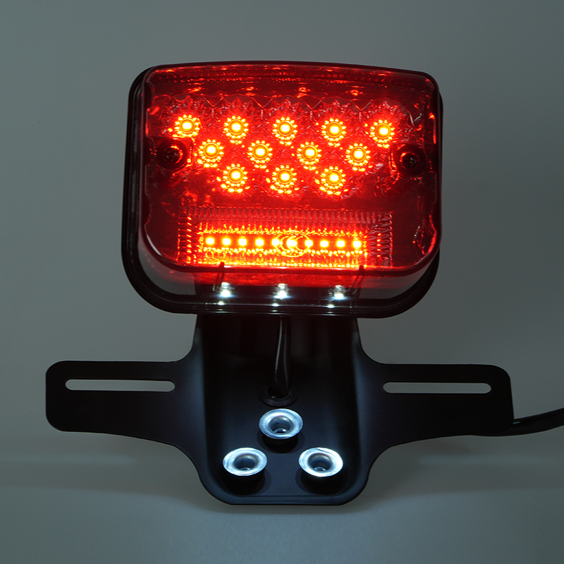 Dynamic flowing LED tail light for CG125 CG150, sequential animation strip, waterproof motorcycle rear stop light