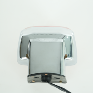 GN125 motorcycle tail light chrome housing back view, LED rear brake lamp for GN125 motorbike