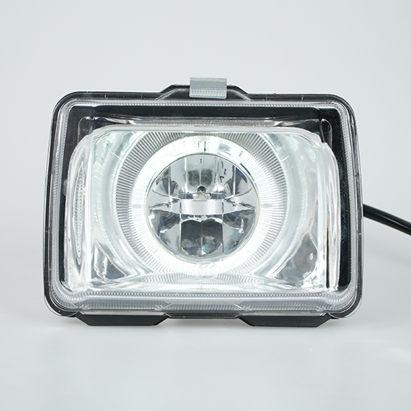 Illuminated rectangular motorcycle LED headlight, high‑bright front head lamp for motorbike replacement