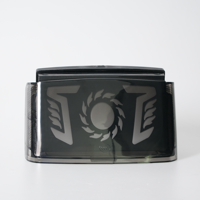 Motorcycle rear brake light smoke cover, custom logo available